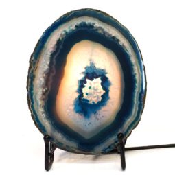 Sliced Brazilian Crystal Agate Lamp S760 | Himalayan Salt Factory