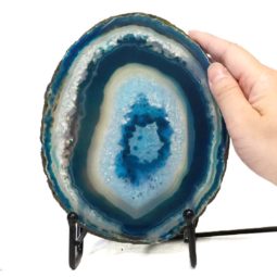 Sliced Brazilian Crystal Agate Lamp S760 | Himalayan Salt Factory