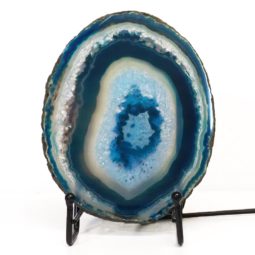 Sliced Brazilian Crystal Agate Lamp S760 | Himalayan Salt Factory