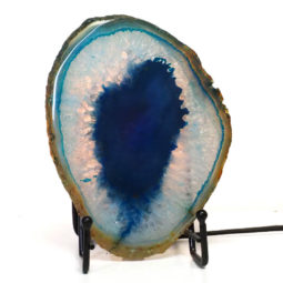Sliced Brazilian Crystal Agate Lamp S762 | Himalayan Salt Factory