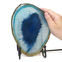 Sliced Brazilian Crystal Agate Lamp S762 | Himalayan Salt Factory