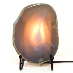 Natural Sliced Brazilian Crystal Agate Lamp S771 | Himalayan Salt Factory