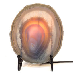 Natural Sliced Brazilian Crystal Agate Lamp S774 | Himalayan Salt Factory