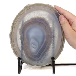 Natural Sliced Brazilian Crystal Agate Lamp S774 | Himalayan Salt Factory