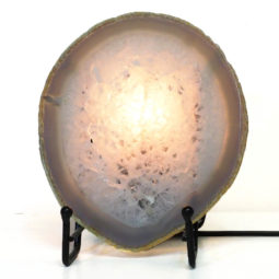 Natural Sliced Brazilian Crystal Agate Lamp S775 | Himalayan Salt Factory