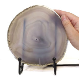 Natural Sliced Brazilian Crystal Agate Lamp S778 | Himalayan Salt Factory