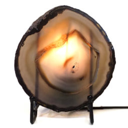 Natural Sliced Brazilian Crystal Agate Lamp S779 | Himalayan Salt Factory