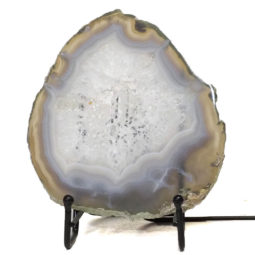 Natural Sliced Brazilian Crystal Agate Lamp S782 | Himalayan Salt Factory