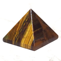 Tiger Eye Pyramid - Small | Himalayan Salt Factory