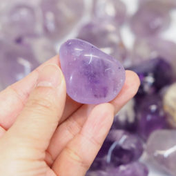 1kg Amethyst Tumbled Stone (3cm-4cm) Parcel 8 1kg Amethyst Tumbled Stone Parcel | Himalayan Salt Factory