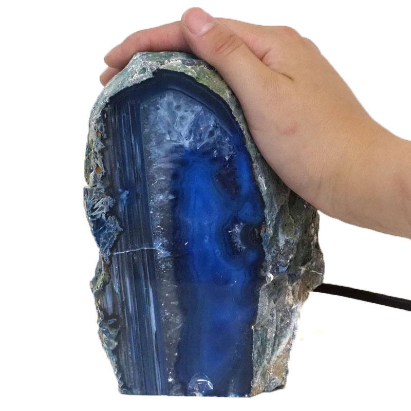 2.06Kg Agate Crystal Lamp J1489 5 Agate Crystal Lamp J1489 | Himalayan Salt Factory