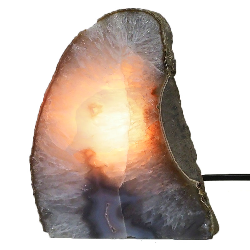 2.33Kg Natural Agate Crystal Lamp J1495 4 Agate Crystal Lamp J1495 | Himalayan Salt Factory