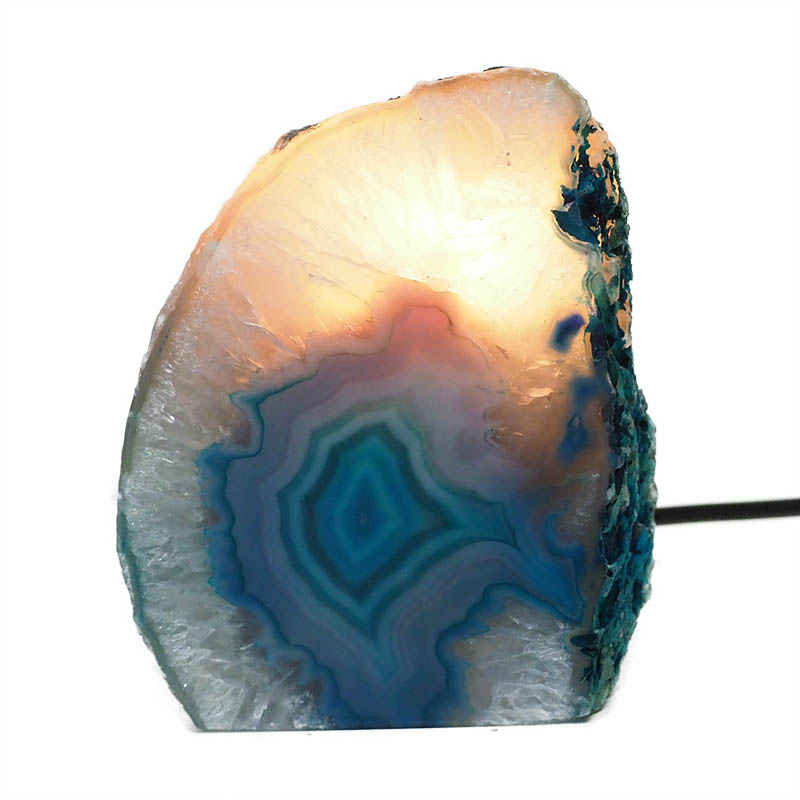 1.2kg Agate Mini Crystal Lamp S654 4 Agate Mini Crystal Lamp S654 | Himalayan Salt Factory