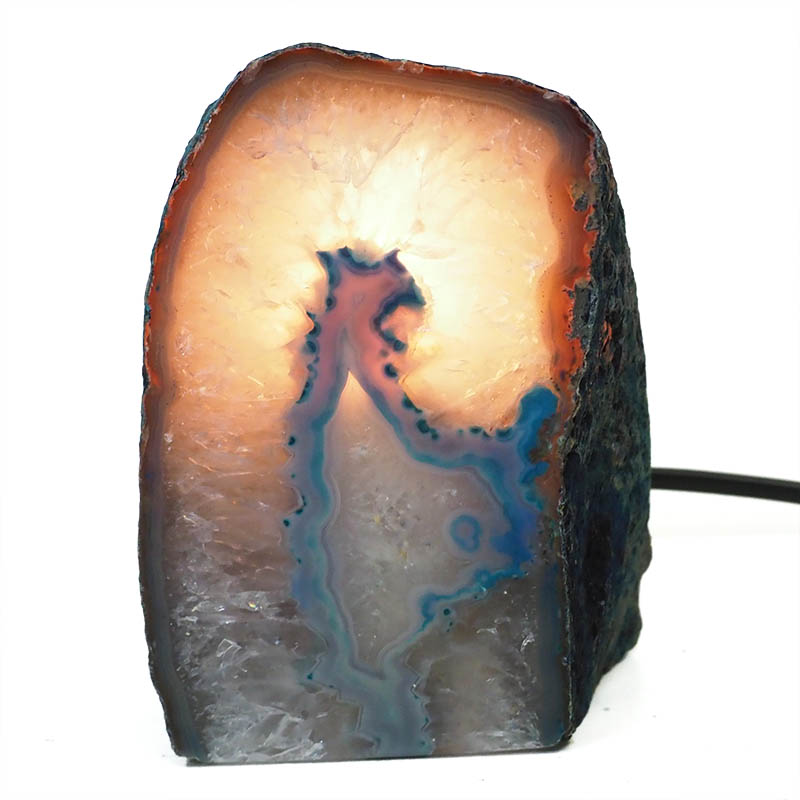 1.2kg Agate Mini Crystal Lamp S660 4 Agate Mini Crystal Lamp S660 | Himalayan Salt Factory
