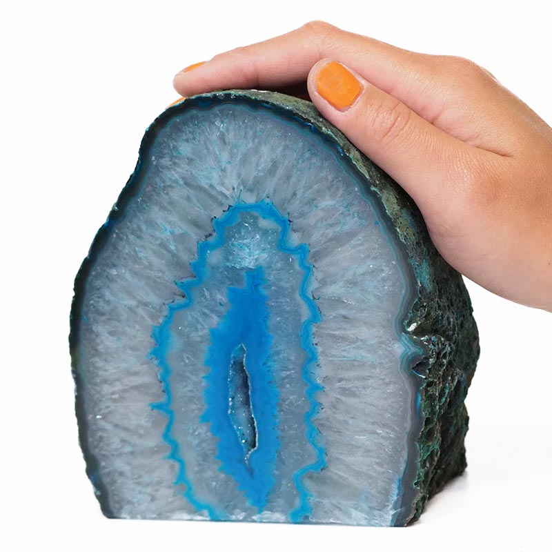 1.6kg Agate Mini Crystal Lamp S667 5 Agate Mini Crystal Lamp S667 | Himalayan Salt Factory