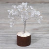 Clear Quartz Mini Gemstone Tree With Timber Base | Himalayan Salt Factory