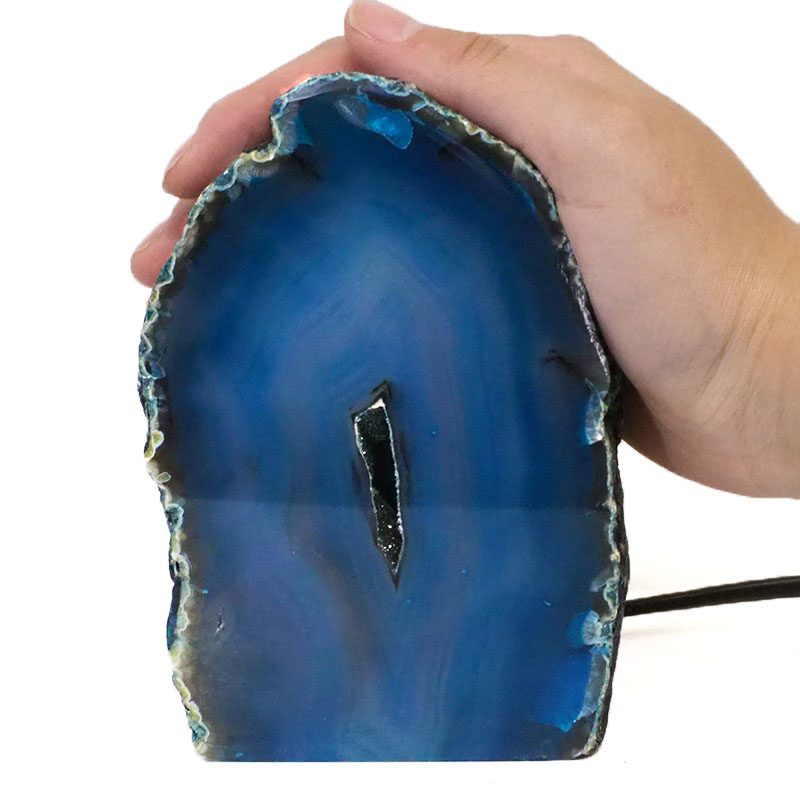 1Kg Mini Agate Crystal Lamp J1509 5 Mini Agate Crystal Lamp J1509 | Himalayan Salt Factory