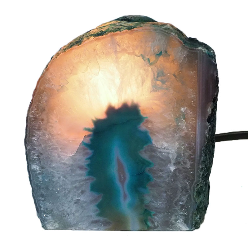 1.54Kg Mini Agate Crystal Lamp J1513 4 Mini Agate Crystal Lamp J1513 | Himalayan Salt Factory