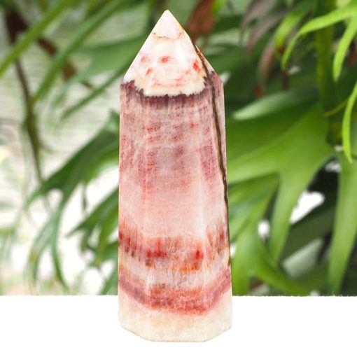 Multicolored Calcite Terminated point J1515 | Himalayan Salt Factory