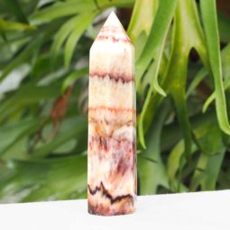 Multicolored Calcite Terminated point J1516 | Himalayan Salt Factory