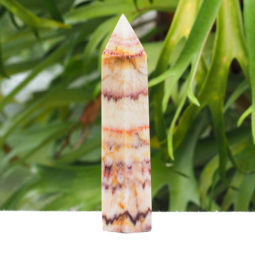 Multicolored Calcite Terminated point J1516 | Himalayan Salt Factory