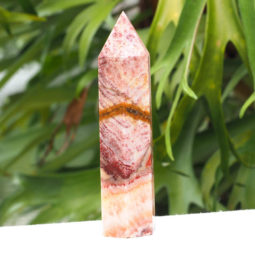 Multicolored Calcite Terminated point J1518 | Himalayan Salt Factory