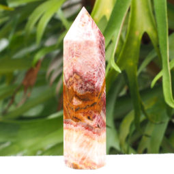 Multicolored Calcite Terminated point J1518 | Himalayan Salt Factory