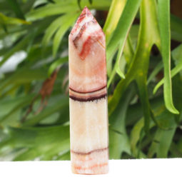Multicolored Calcite Terminated point J1520 | Himalayan Salt Factory