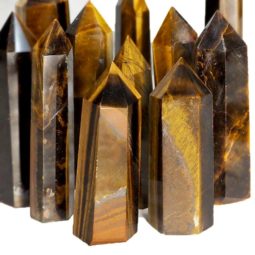 Natural Tiger Eye Terminated Point | Himalayan Salt Factory