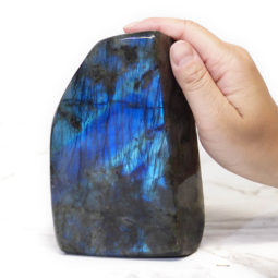 Natural Labradorite Polished Self Stand DS350 | Himalayan Salt Factory