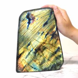 Natural Labradorite Polished Self Stand DS352 | Himalayan Salt Factory