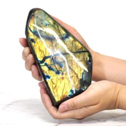 Natural Labradorite Polished Self Stand DS356 | Himalayan Salt Factory