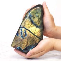 Natural Labradorite Polished Self Stand DS356 | Himalayan Salt Factory