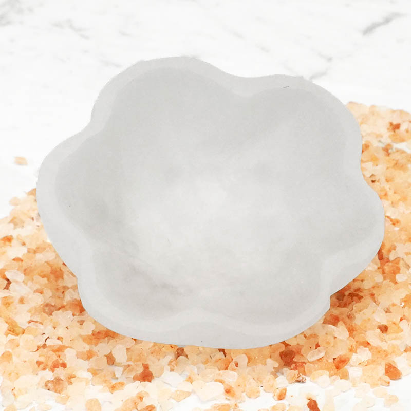 Selenite Flower Bowl 3 Selenite Flower Bowl | Himalayan Salt Factory