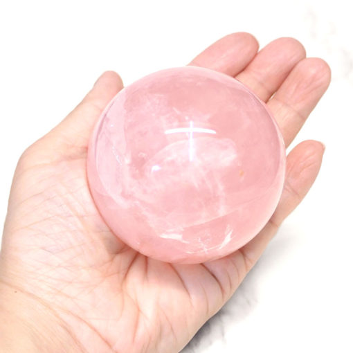 0.7kg Rose Quart Polished Sphere | Himalayan Salt Factory