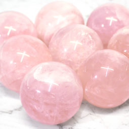 0.8kg Rose Quart Polished Sphere | Himalayan Salt Factory