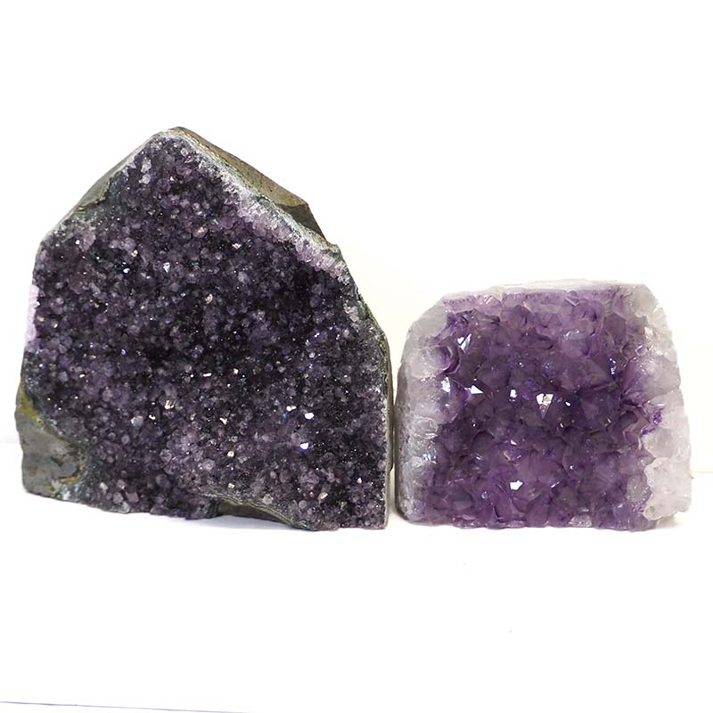 3.34kg Amethyst Crystal Geode Specimen Set 2 Pieces J1554 3 Amethyst Crystal Geode Specimen Set 2 Pieces J1554 | Himalayan Salt Factory