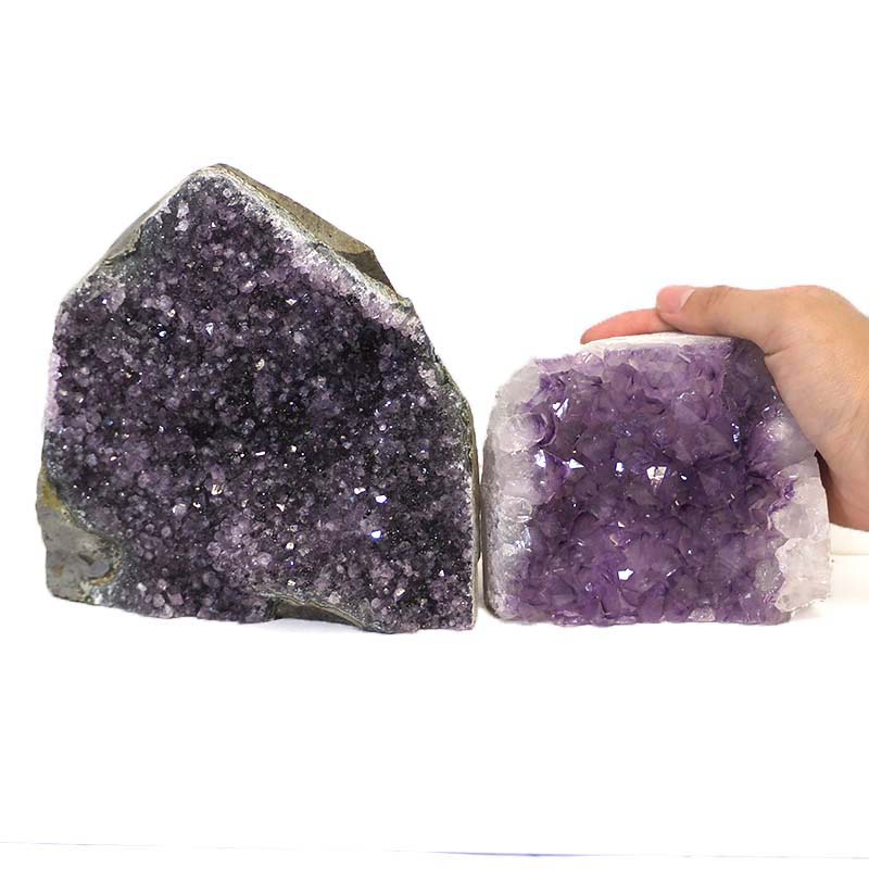 3.34kg Amethyst Crystal Geode Specimen Set 2 Pieces J1554 4 Amethyst Crystal Geode Specimen Set 2 Pieces J1554 | Himalayan Salt Factory