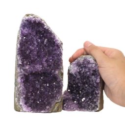 1.43kg Amethyst Crystal Geode Specimen Set 2 Pieces J1562 6 Amethyst Crystal Geode Specimen Set 2 Pieces J1562 | Himalayan Salt Factory