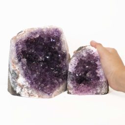 3.2kg Amethyst Crystal Geode Specimen Set 2 Pieces J1563 6 Amethyst Crystal Geode Specimen Set 2 Pieces J1563 | Himalayan Salt Factory