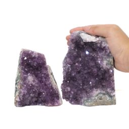 2.04kg Amethyst Crystal Geode Specimen Set 2 Pieces J1564 6 Amethyst Crystal Geode Specimen Set 2 Pieces J1564 | Himalayan Salt Factory