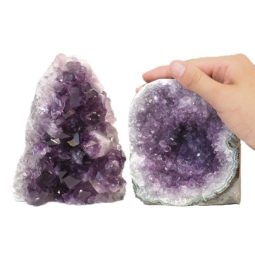 2.57kg Amethyst Crystal Geode Specimen Set 2 Pieces J1571 7 Amethyst Crystal Geode Specimen Set 2 Pieces J1571 | Himalayan Salt Factory
