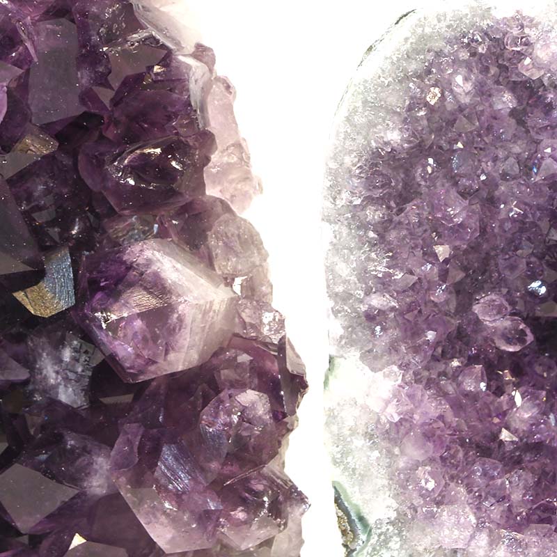 2.57kg Amethyst Crystal Geode Specimen Set 2 Pieces J1571 4 Amethyst Crystal Geode Specimen Set 2 Pieces J1571 | Himalayan Salt Factory
