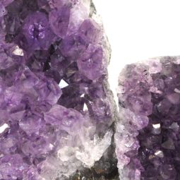 Amethyst Crystal Geode Specimen Set 2 Pieces J1572 | Himalayan Salt Factory