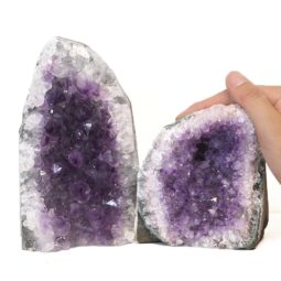 2.09kg Amethyst Crystal Geode Specimen Set 2 Pieces J1578 6 Amethyst Crystal Geode Specimen Set 2 Pieces J1578 | Himalayan Salt Factory