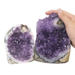 1.69kg Amethyst Crystal Geode Specimen Set 2 Pieces J1583 6 Amethyst Crystal Geode Specimen Set 2 Pieces J1583 | Himalayan Salt Factory