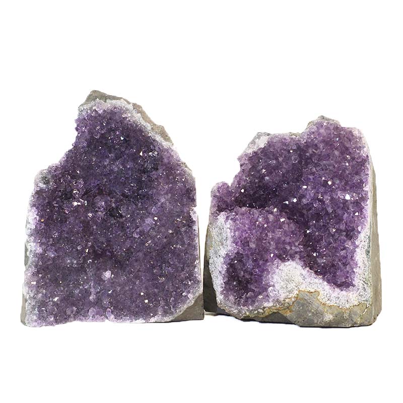1.45kg Amethyst Crystal Geode Specimen Set 2 Pieces J1584 3 Amethyst Crystal Geode Specimen Set 2 Pieces J1584 | Himalayan Salt Factory