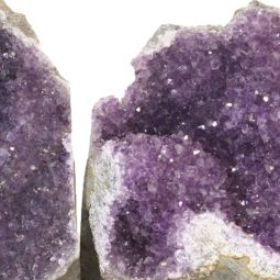 1.45kg Amethyst Crystal Geode Specimen Set 2 Pieces J1584 7 Amethyst Crystal Geode Specimen Set 2 Pieces J1584 | Himalayan Salt Factory