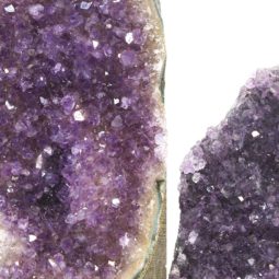 1.01kg Amethyst Crystal Geode Specimen Set 2 Pieces J1585 7 Amethyst Crystal Geode Specimen Set 2 Pieces J1585 | Himalayan Salt Factory