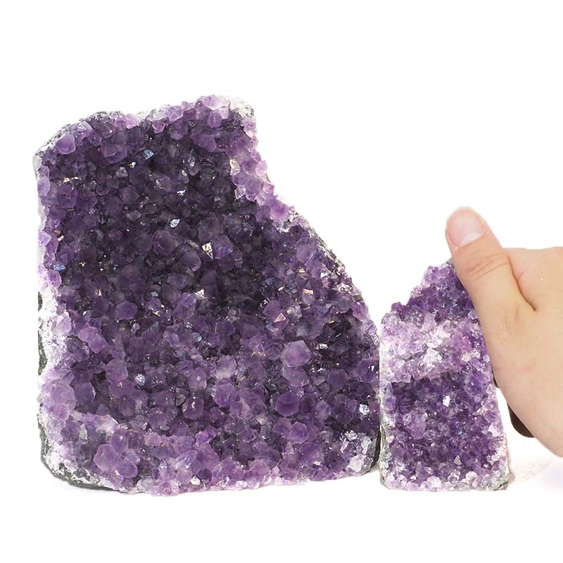 2.1kg Amethyst Crystal Geode Specimen Set 2 Pieces J1593 4 Amethyst Crystal Geode Specimen Set 2 Pieces J1593 | Himalayan Salt Factory